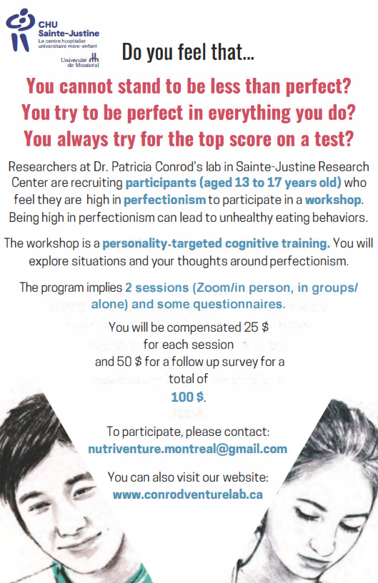 Study recruitment flyer